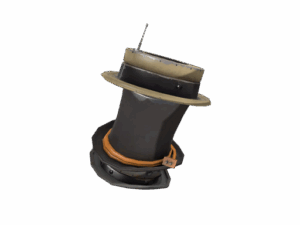 Unusual Towering Titanium Pillar of Hats