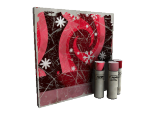 Snowflake Swirled War Paint (Well-Worn)